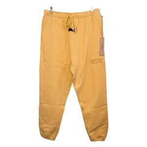 Fear of God ESSENTIALS Logo Fleece Jogger Light Tuscan Yellow L